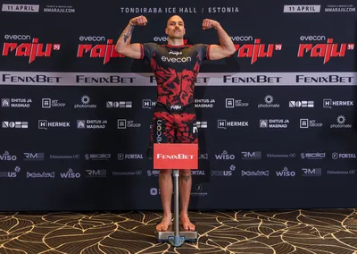 Evecon RAJU 19: sportlaste ametlik kaalumine (weigh-ins)