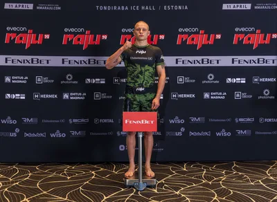 Evecon RAJU 19: sportlaste ametlik kaalumine (weigh-ins)