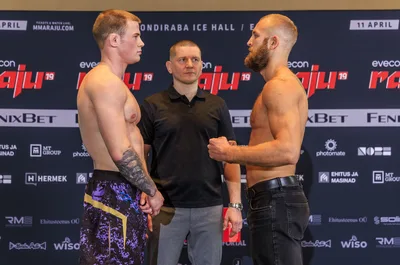 Evecon RAJU 19: sportlaste ametlik kaalumine (weigh-ins)