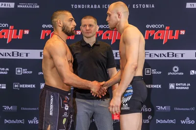Evecon RAJU 19: sportlaste ametlik kaalumine (weigh-ins)