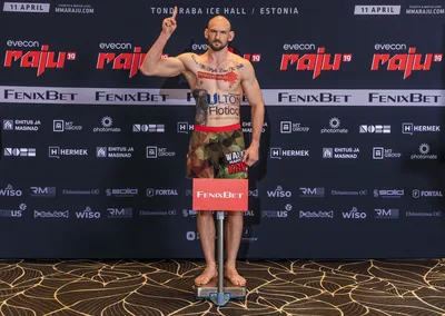 Evecon RAJU 19: sportlaste ametlik kaalumine (weigh-ins)