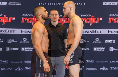 Evecon RAJU 19: sportlaste ametlik kaalumine (weigh-ins)