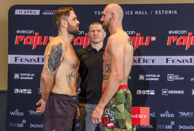 Evecon RAJU 19: sportlaste ametlik kaalumine (weigh-ins)