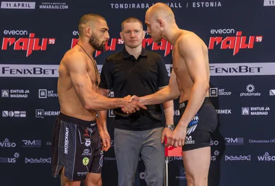 Evecon RAJU 19: sportlaste ametlik kaalumine (weigh-ins)